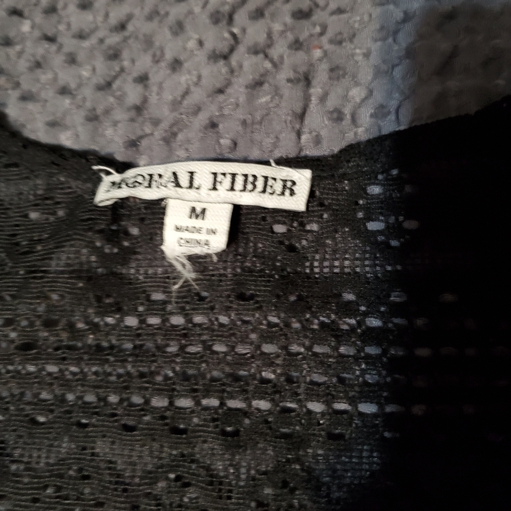 MORAL fiber black cardigan - Picture 5 of 5
